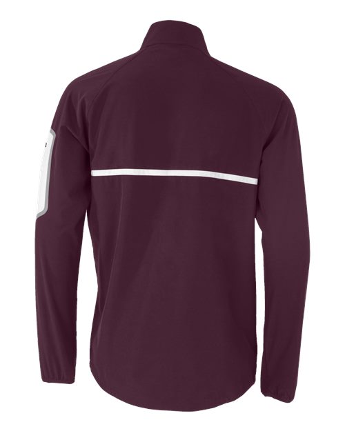 Unisex Weld Jacket - Maroon/ White