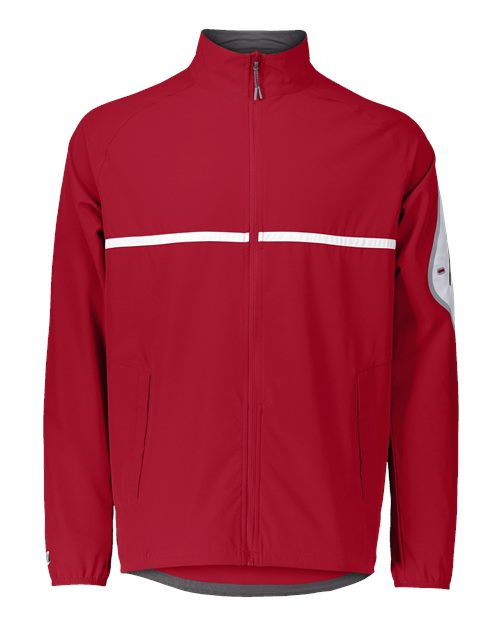 Unisex Weld Jacket - Scarlet/ White