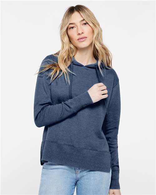 Women's Vintage Wash Hoodie Sweatshirt - Washed Navy