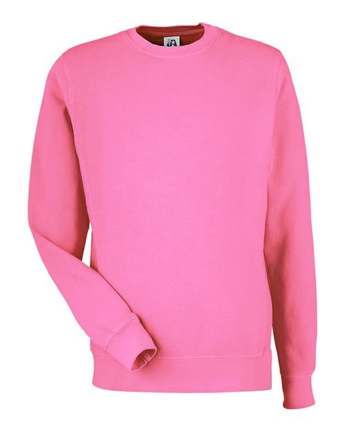 Unisex Pigment-Dyed Fleece Crewneck Sweatshirt - Paradise Pink