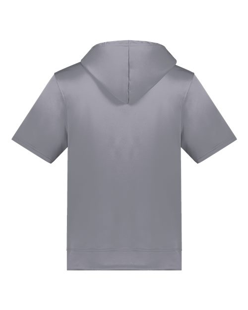 Unisex Fleece Short Sleeve Hooded Pullover - Graphite