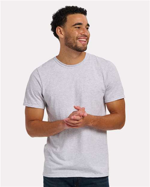 Men's Basic Crew T-Shirt - White Heather