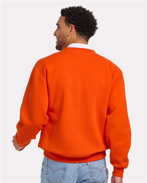 Men's Fleece Crewneck Sweatshirt - Burnt Orange
