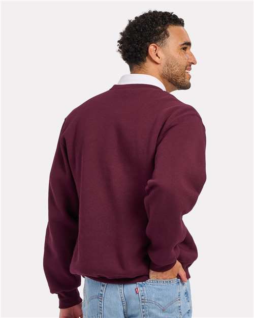 Men's Fleece Crewneck Sweatshirt - Maroon