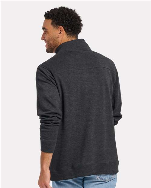 Men's French Terry Button Pullover - Charcoal Heather