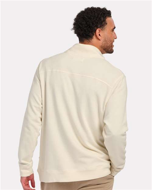 Men's French Terry Button Pullover - Natural