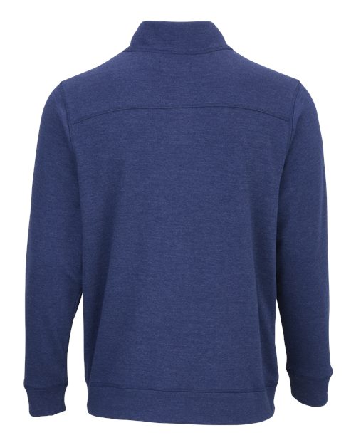 Men's French Terry Button Pullover - Navy Heather