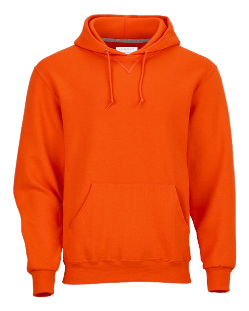 Unisex Fleece Hooded Sweatshirt - Burnt Orange