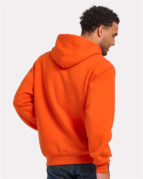 Unisex Fleece Hooded Sweatshirt - Burnt Orange