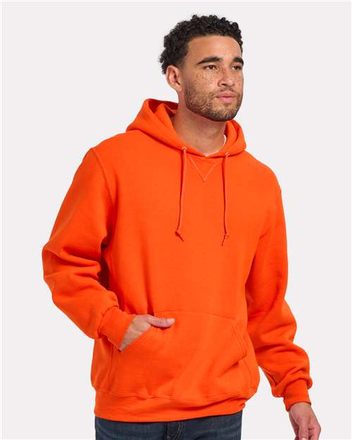 Unisex Fleece Hooded Sweatshirt - Burnt Orange