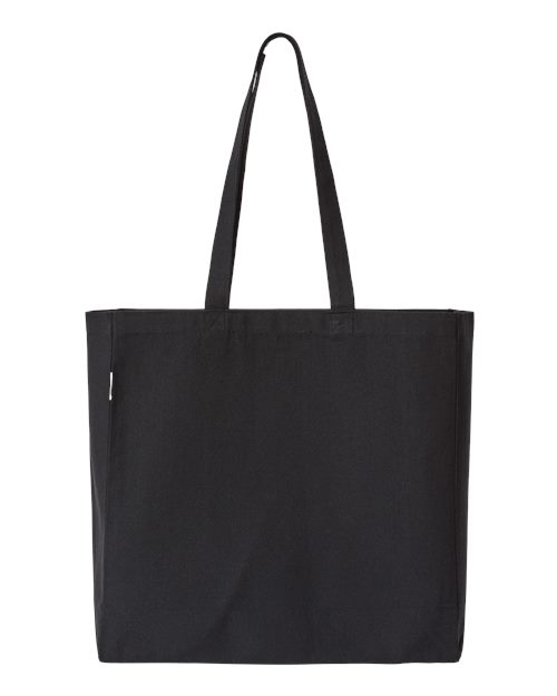 Isabella Midweight Recycled Canvas Tote - Recycled Black