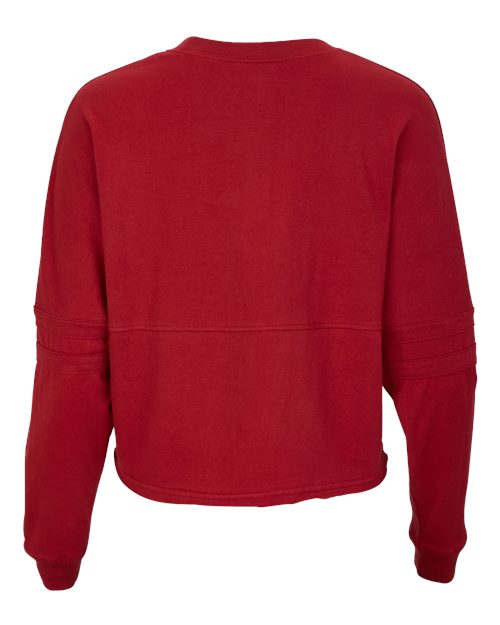 Women's Crop Retro Jesery - Brick Red