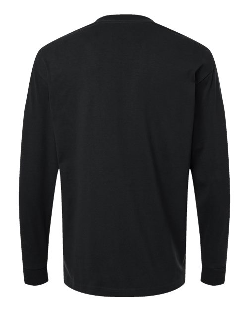 Unisex Super Heavyweight Long Sleeve Pocket Tee - Black