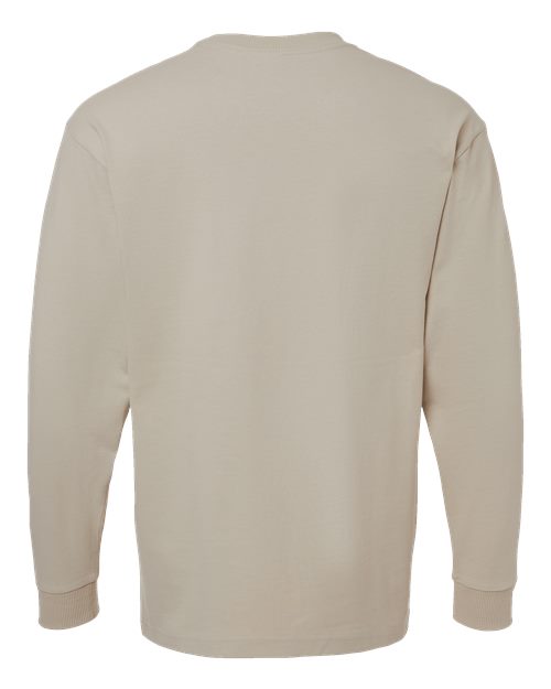 Unisex Super Heavyweight Long Sleeve Pocket Tee - Bone