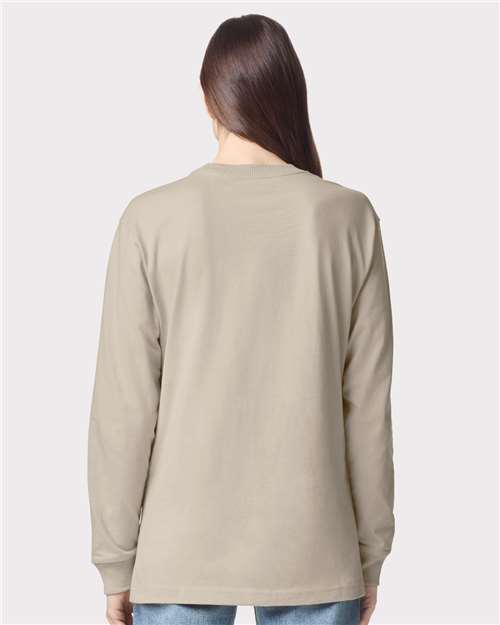 Unisex Super Heavyweight Long Sleeve Pocket Tee - Bone