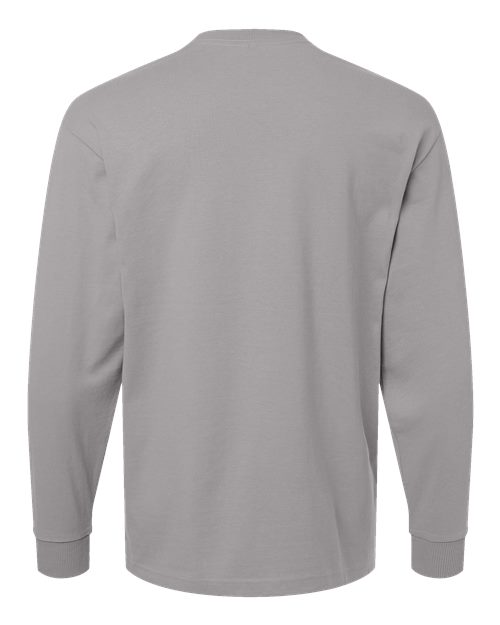 Unisex Super Heavyweight Long Sleeve Pocket Tee - Gravel