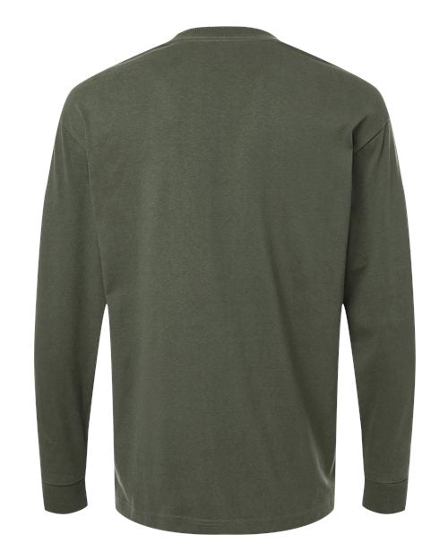 Unisex Super Heavyweight Long Sleeve Pocket Tee - Lieutenant