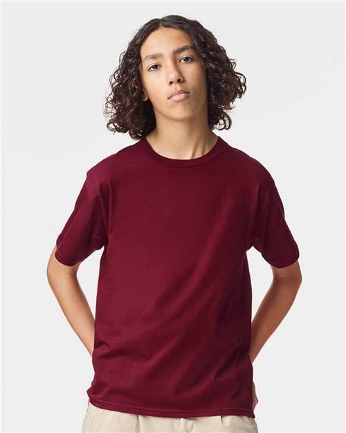 Youth Fine Jersey Tee - Cranberry