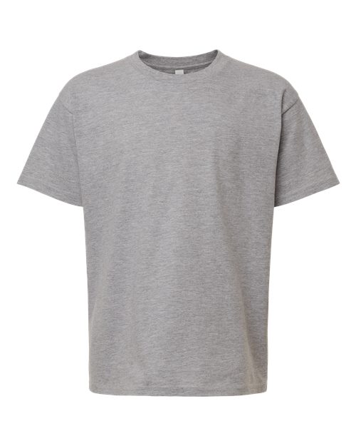 Youth Fine Jersey Tee - Heather Grey