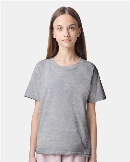 Youth Fine Jersey Tee - Heather Grey