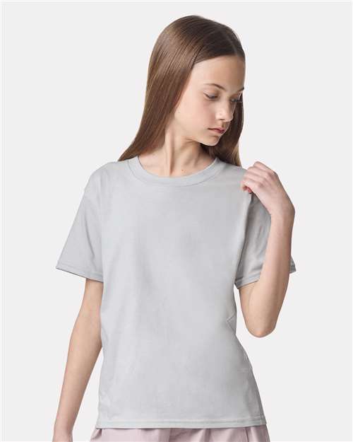 Youth Fine Jersey Tee - New Silver