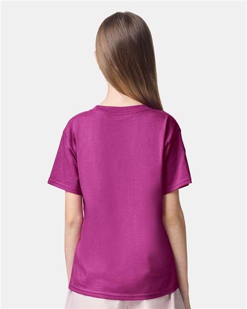 Youth Fine Jersey Tee - Super Pink