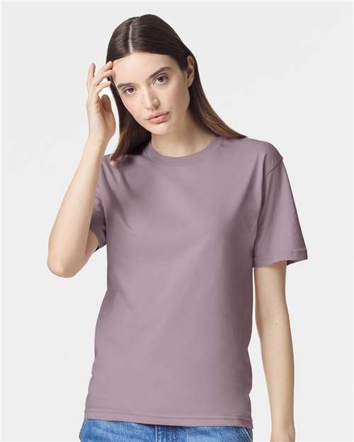 Unisex Fine Jersey Tee - Smokey Violet