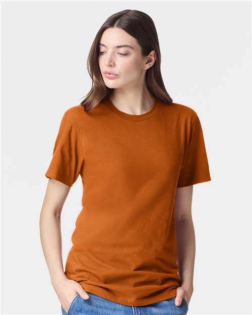 Unisex Fine Jersey Tee - Rust