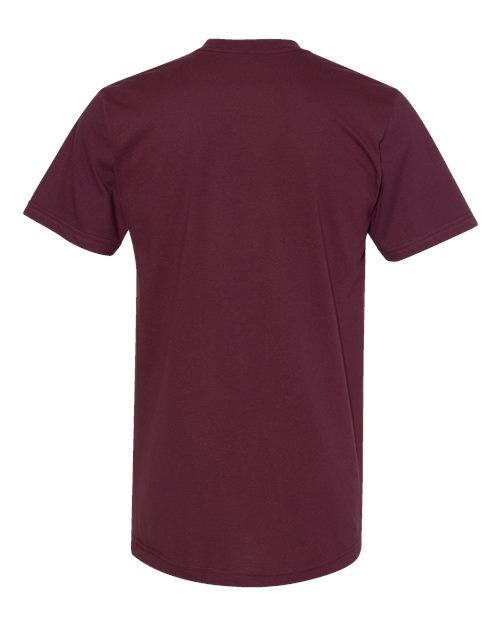 Unisex Fine Jersey Tee - Burgundy