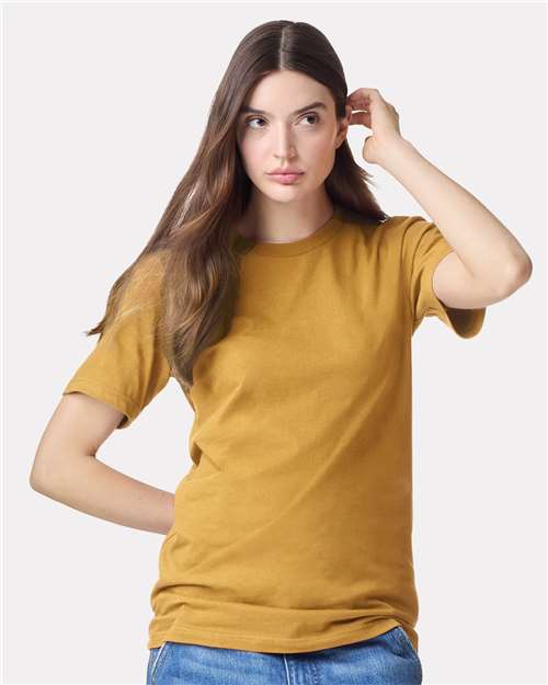 Unisex Fine Jersey Tee - Mustard
