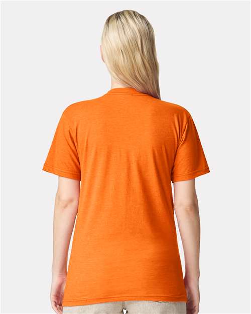 Unisex CVC Tee - Heather Orange