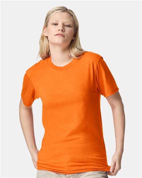 Unisex CVC Tee - Heather Orange