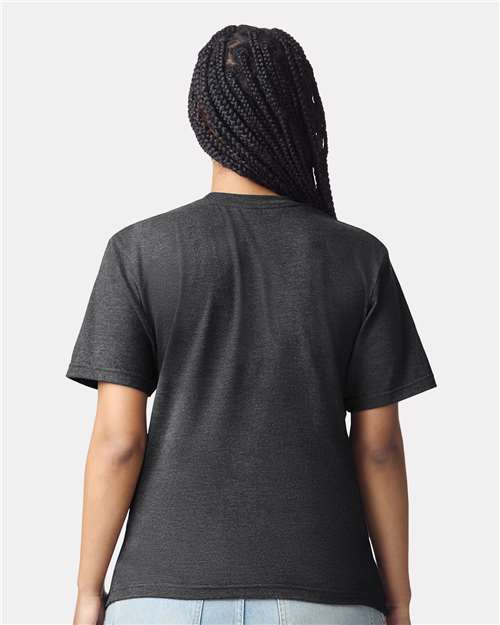 Unisex CVC Tee - Heather Black