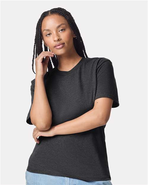 Unisex CVC Tee - Heather Black