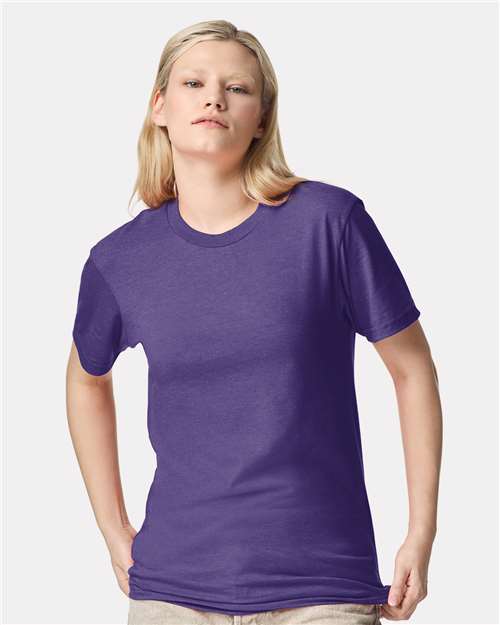 Unisex CVC Tee - Heather Purple