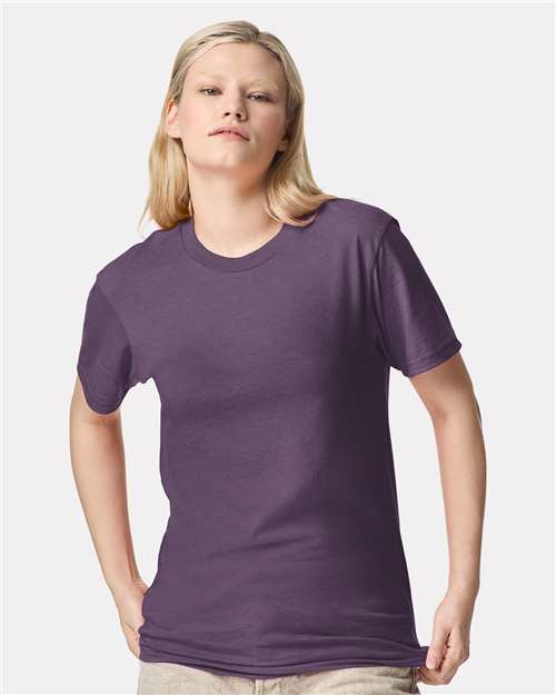 Unisex CVC Tee - Heather Grape