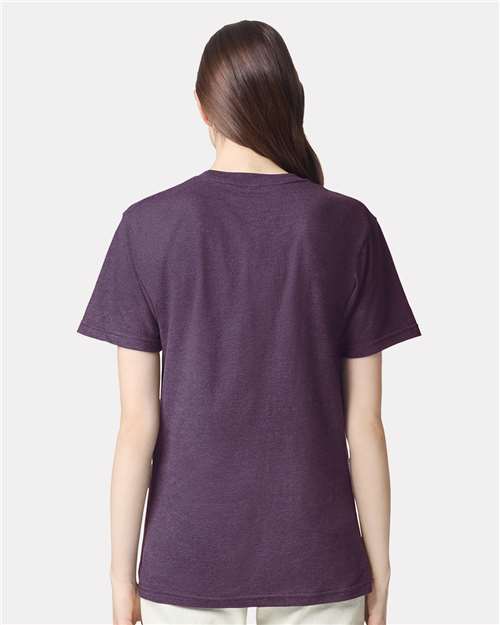 Unisex CVC Tee - Heather Eggplant