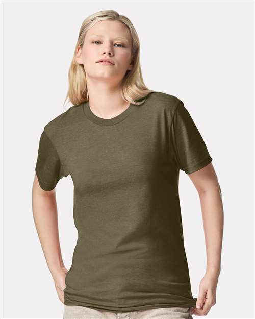 Unisex CVC Tee - Heather Olive