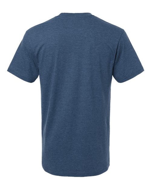 Unisex CVC Tee - Heather Sea Blue