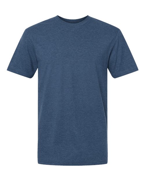 Unisex CVC Tee - Heather Sea Blue