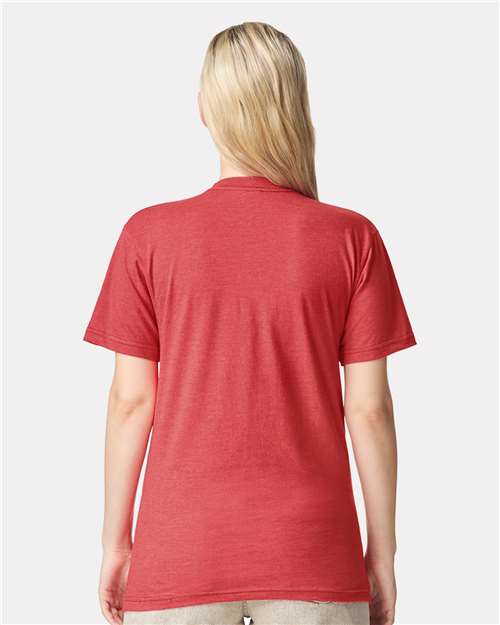 Unisex CVC Tee - Heather Coral