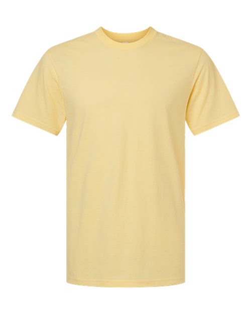 Unisex CVC Tee - Heather Panna Cotta