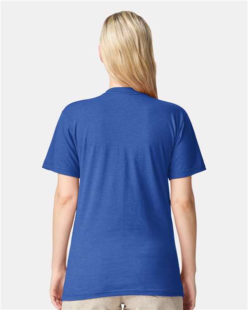 Unisex CVC Tee - Heather Royal Blue