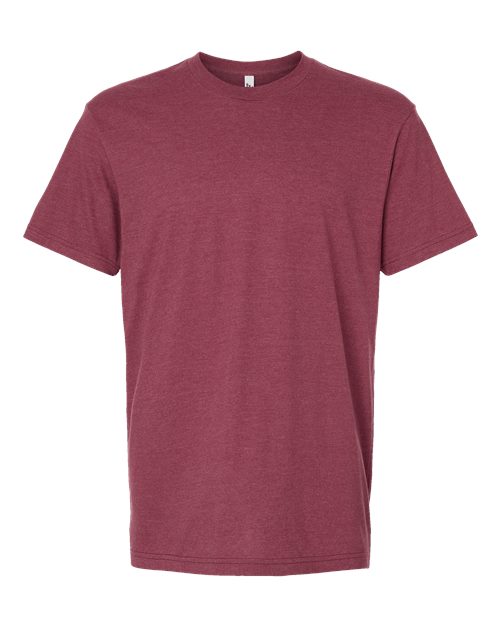 Unisex CVC Tee - Heather Cranberry