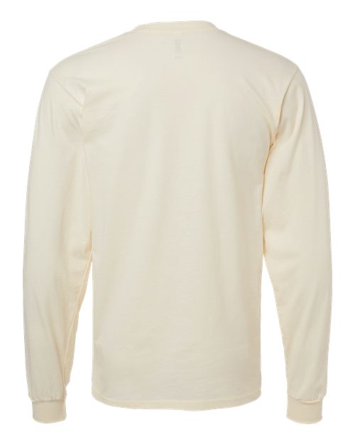Unisex Fine Jersey Long Sleeve Tee - Cream