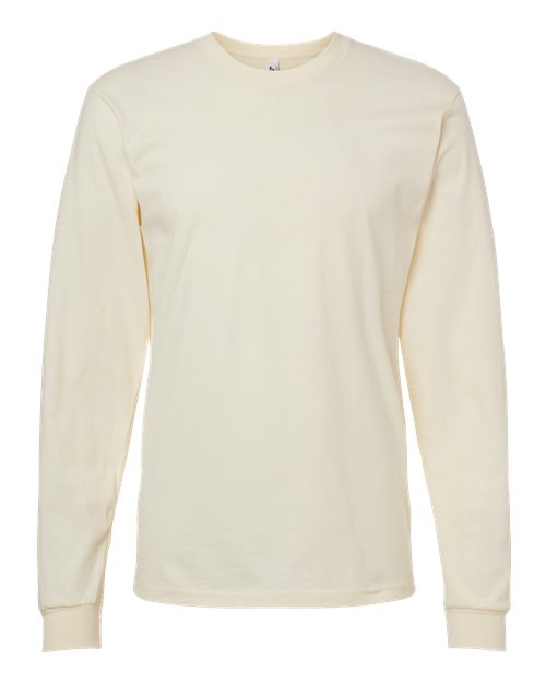 Unisex Fine Jersey Long Sleeve Tee - Cream