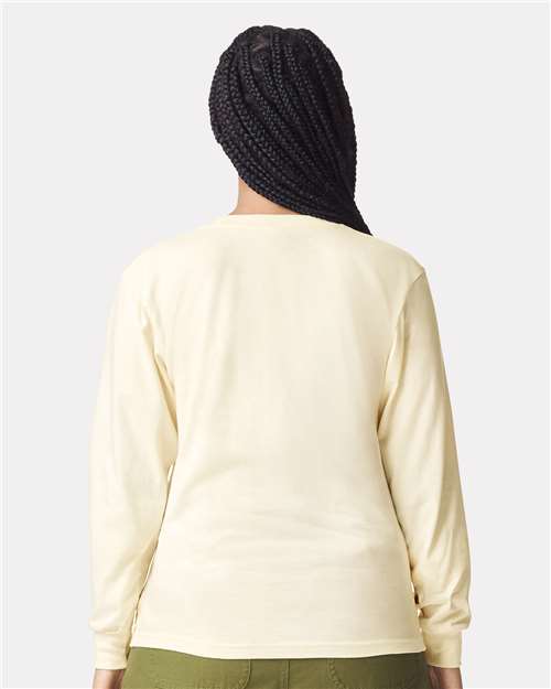 Unisex Fine Jersey Long Sleeve Tee - Cream
