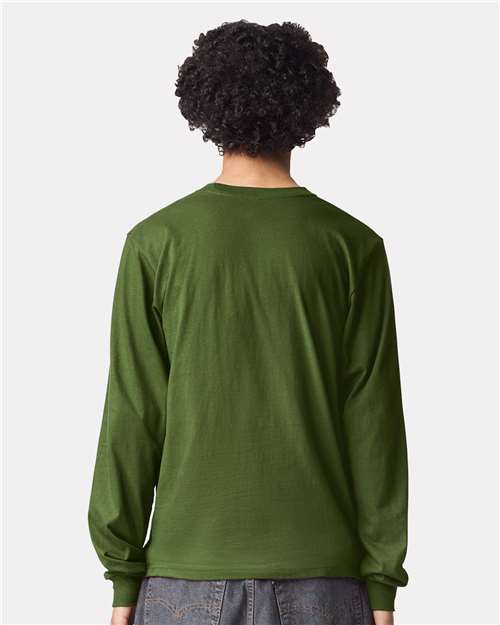 Unisex Fine Jersey Long Sleeve Tee - Olive