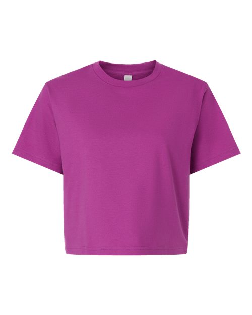 Women's Fine Jersey Boxy Tee - Super Pink