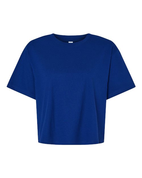 Women's Fine Jersey Boxy Tee - Lapis